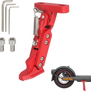 Red adjustable kickstand for F and Xiaomi 4 series scooters