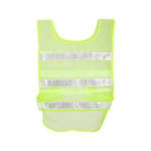 Fluorescent green mesh reflective vest